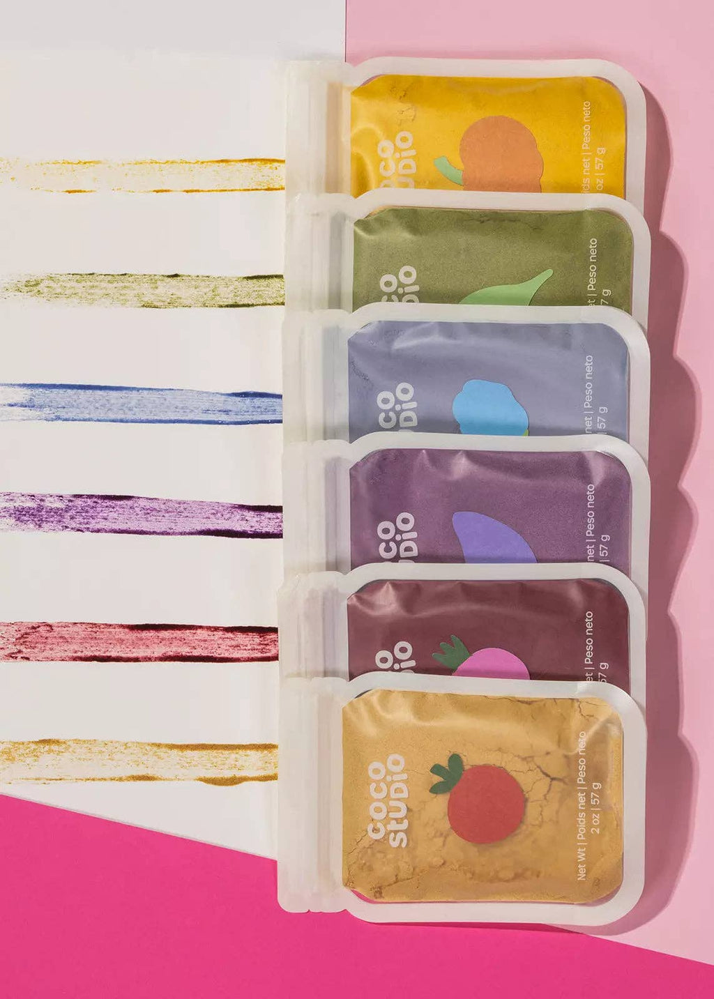 Vegetable Powder Based Paint Set - 6 Colors