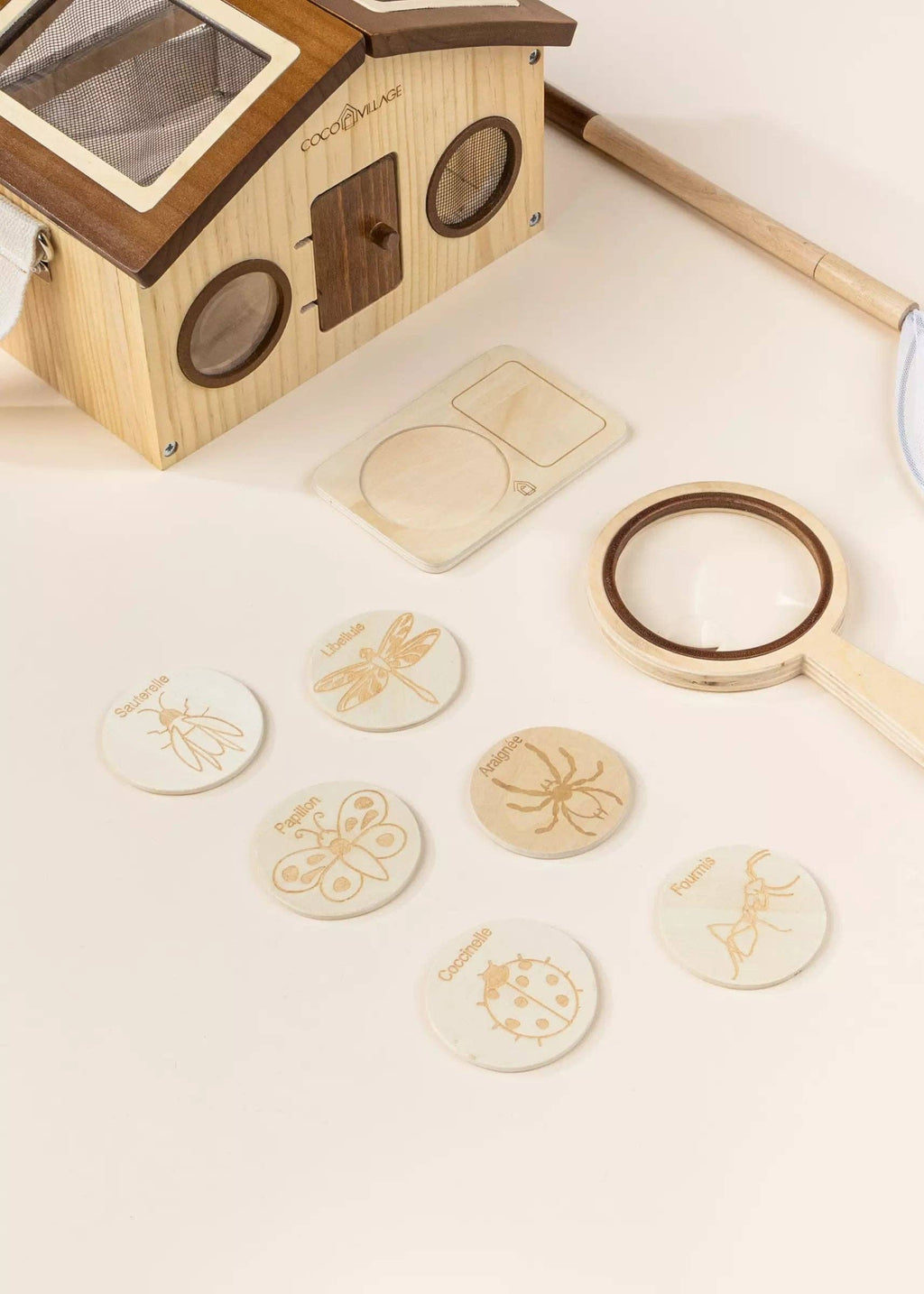 Wooden Bug House & Exploration Set