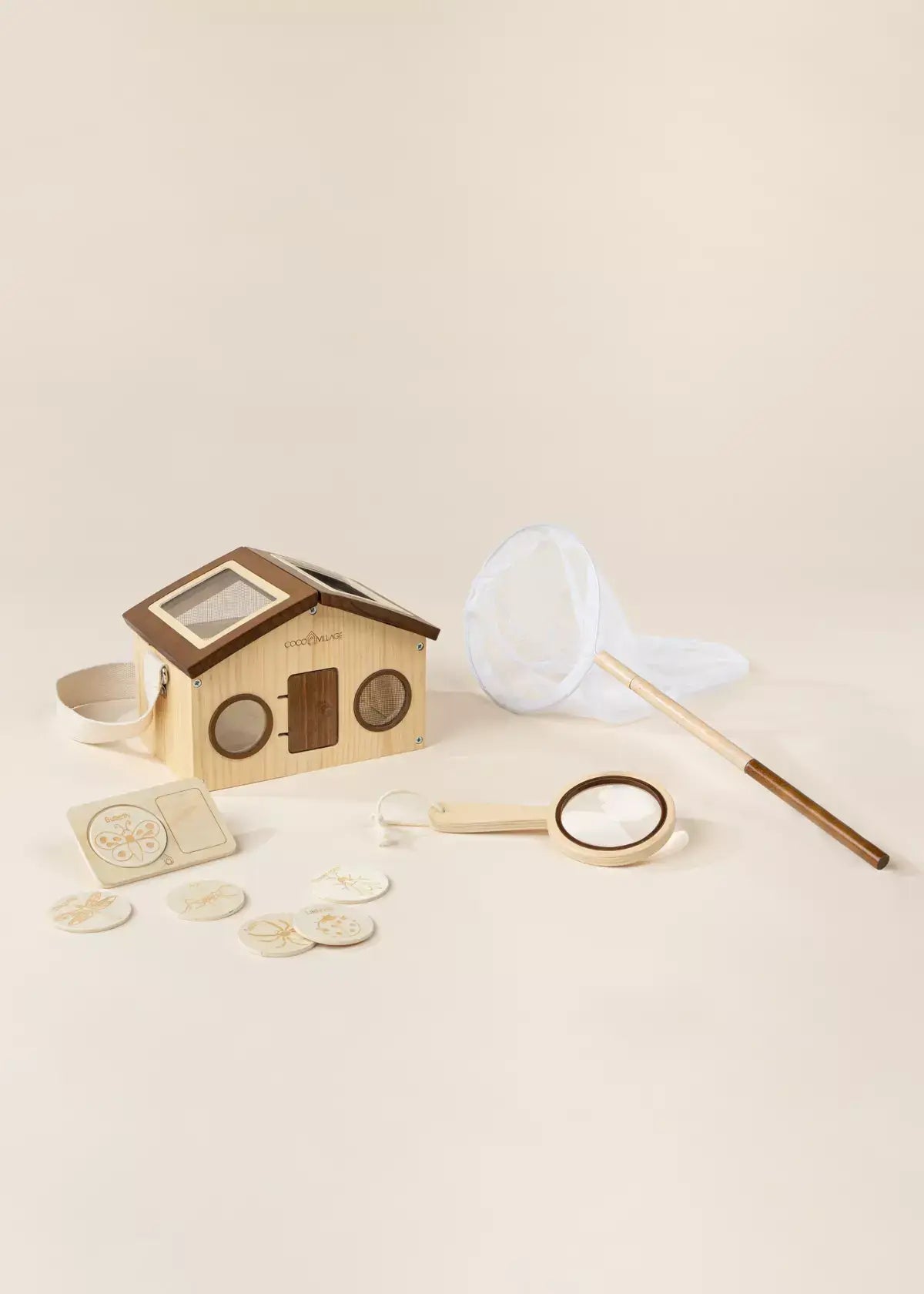 Wooden Bug House & Exploration Set