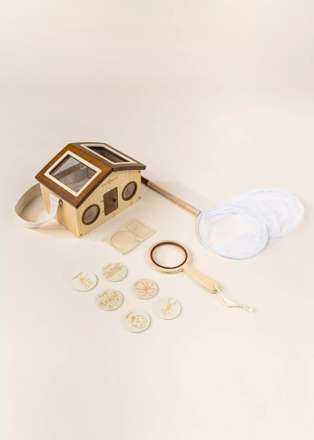 Wooden Bug House & Exploration Set